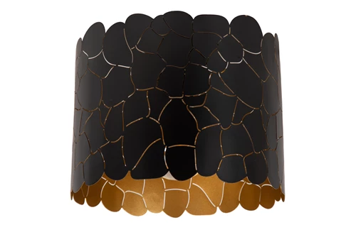 Lucide ALMELO - Deckenleuchte - Ø 25,5 cm - 1xE27 - Schwarz - ausgeschaltet